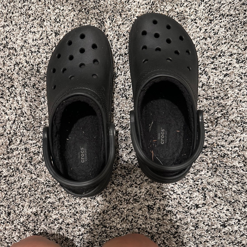 CROCS Kids Black Slippers